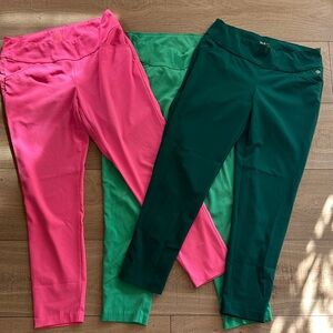 Bundle of 3 Lilly Pulitzer Corso Luxletic pants size 10